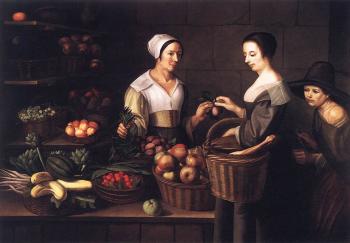 Market Scene with a Pick-pocket Market Scene with a Pick-pocket